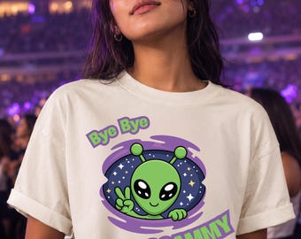 Bye Bye Scammy Comfort Colors® T-Shirt, Kpop Inspired Aliens Graphic Tee, Funny Concert Outfit, Kpop Fan Gift