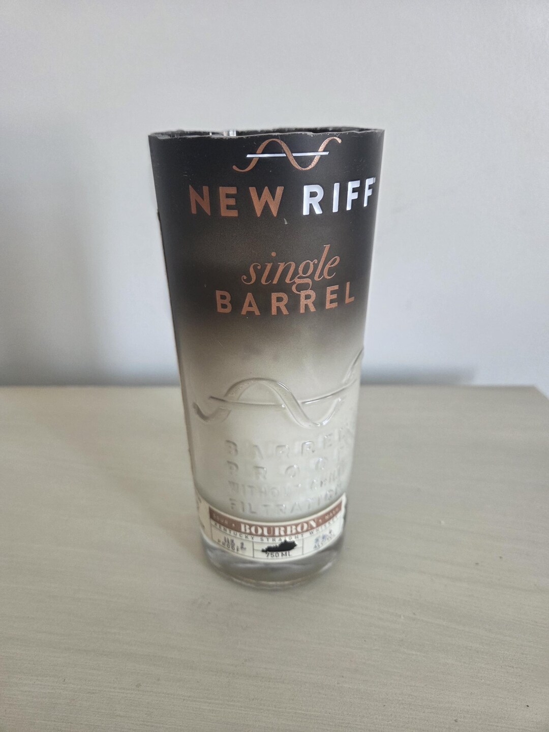 New Riff Single Barrel Bourbon Bottle Candle - Etsy