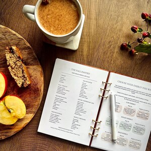 Paquete digital de otoño / Planificador de sincronización del ciclo y guía de preparación de comidas según las hormonas / Descarga en PDF imprimible imagen 7