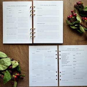 Paquete digital de otoño / Planificador de sincronización del ciclo y guía de preparación de comidas según las hormonas / Descarga en PDF imprimible imagen 4