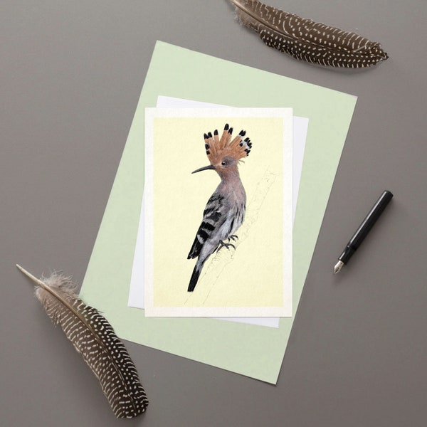 Hoopoe Greeting card | Wildlife Greeting Card | Wild Animal Card | Nature Greetings Cards