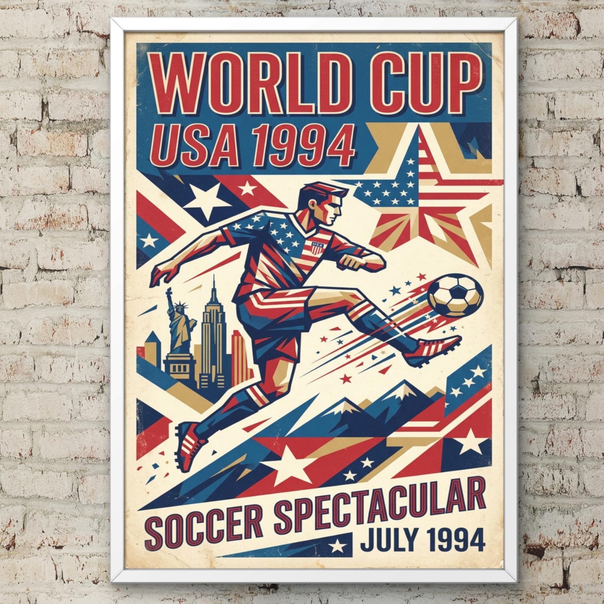 94 World Cup Poster - Etsy Norway