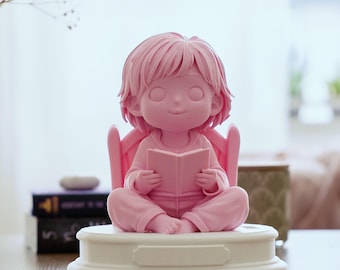 Handgefertigte Luna Figur, Figurine Gute-Nacht-Geschichte, Kleinkind Andenken (10 Inch)