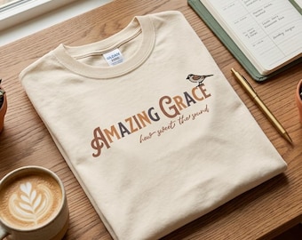 グレース・ハウ・スウィート・ザ・サウンドTシャツ – 鳥のグラフィックTシャツ