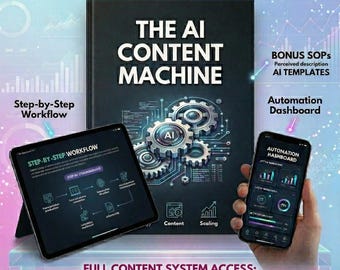 AI Content Machine: B2B Marketing Automation System, AI Scaling (Digital Download)