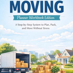 Guida definitiva al trasloco / Guida passo passo al trasferimento di 17 pagine (download digitale)