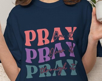 Prayer Warrior T-Shirt | Faith Christian Scripture Religious Shirt | Jesus Lover Gift | Church Apparel | Cute Christian Tee | Bible Tee