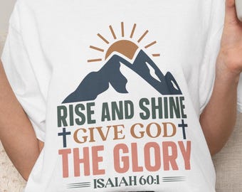 Give God the Glory T-shirt | Christian Tee Gift | Faith-Based Shirt | Inspirational Tee | Church Apparel | Bible Tee