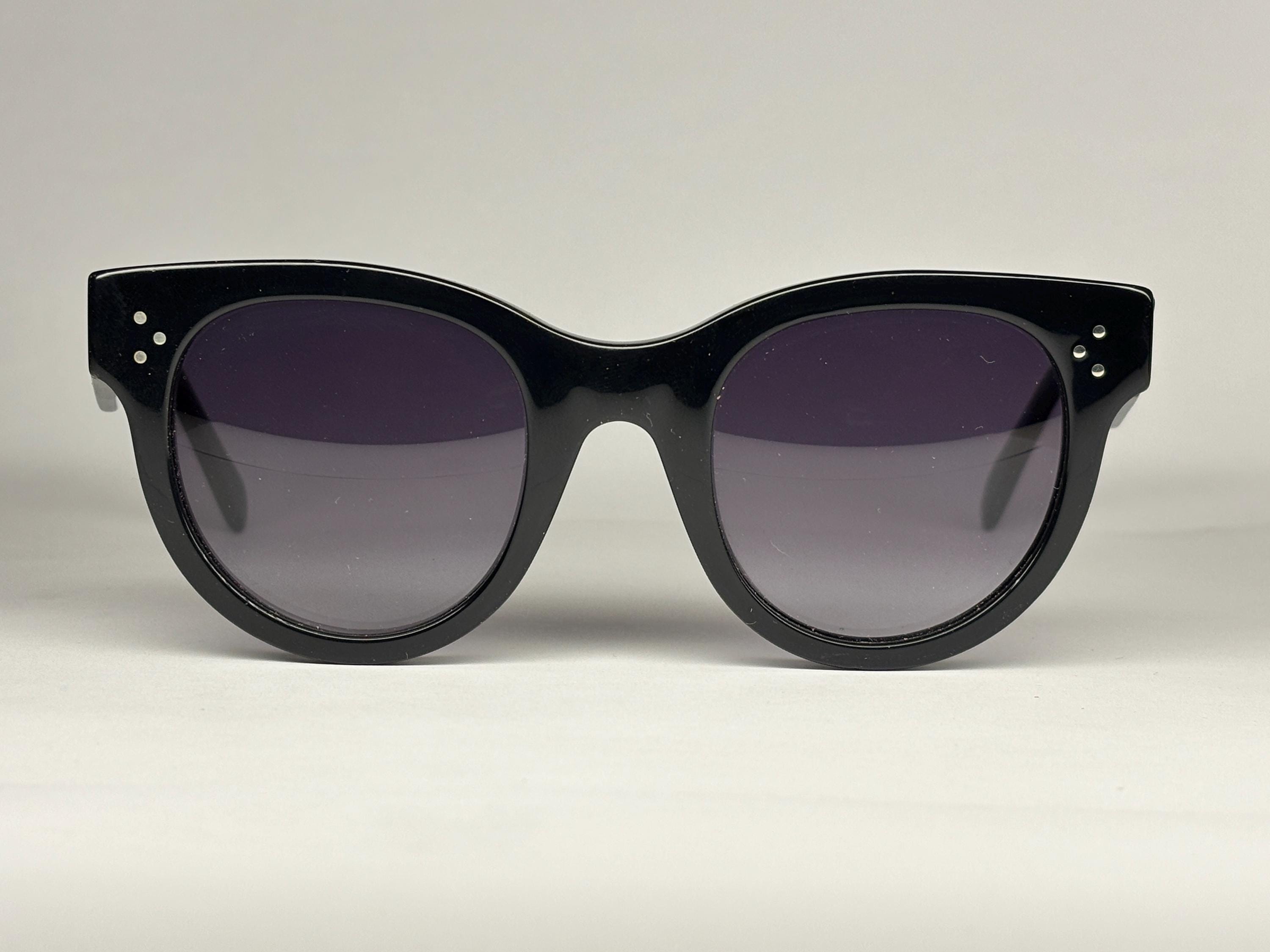 CELINE CL40031 Sunglasses, Black & Gray Gradient Lenses - Etsy