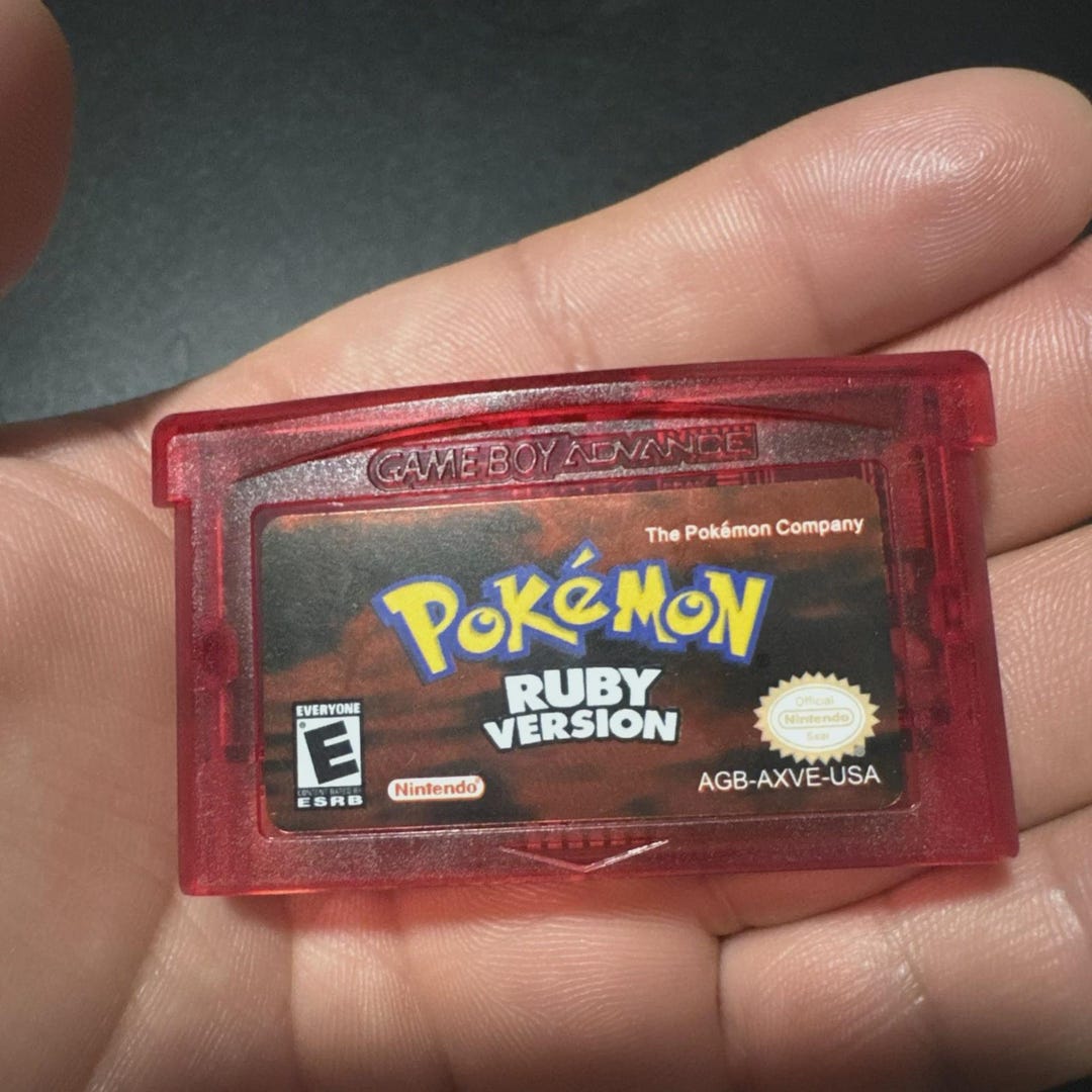 Pokémon Ruby Version Game Boy Advance, Cartridge Game - Etsy
