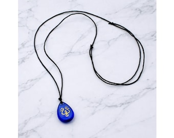Anime Castle Sky Glass Pendant Necklace, Unisex Cosplay Jewelry