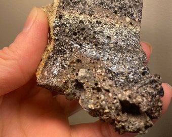 Rare Black Lightening Glass, Black Soil Fulgurite, Manifesting Stone High Grade