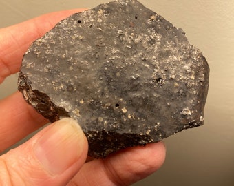 Rare Black Lightening Glass, Black Soil Fulgurite, Manifesting Stone High Grade