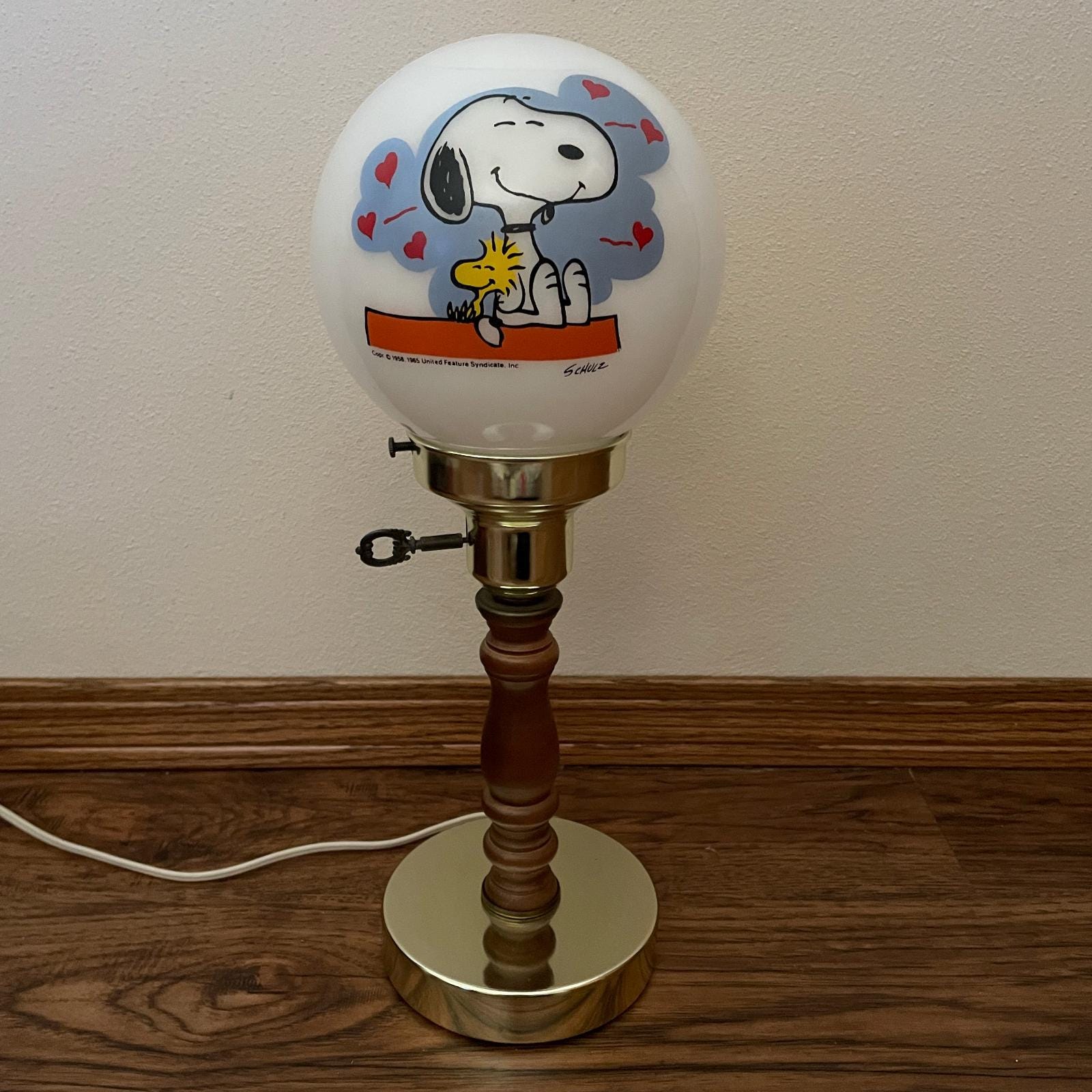 Vintage Snoopy Lamp - Etsy