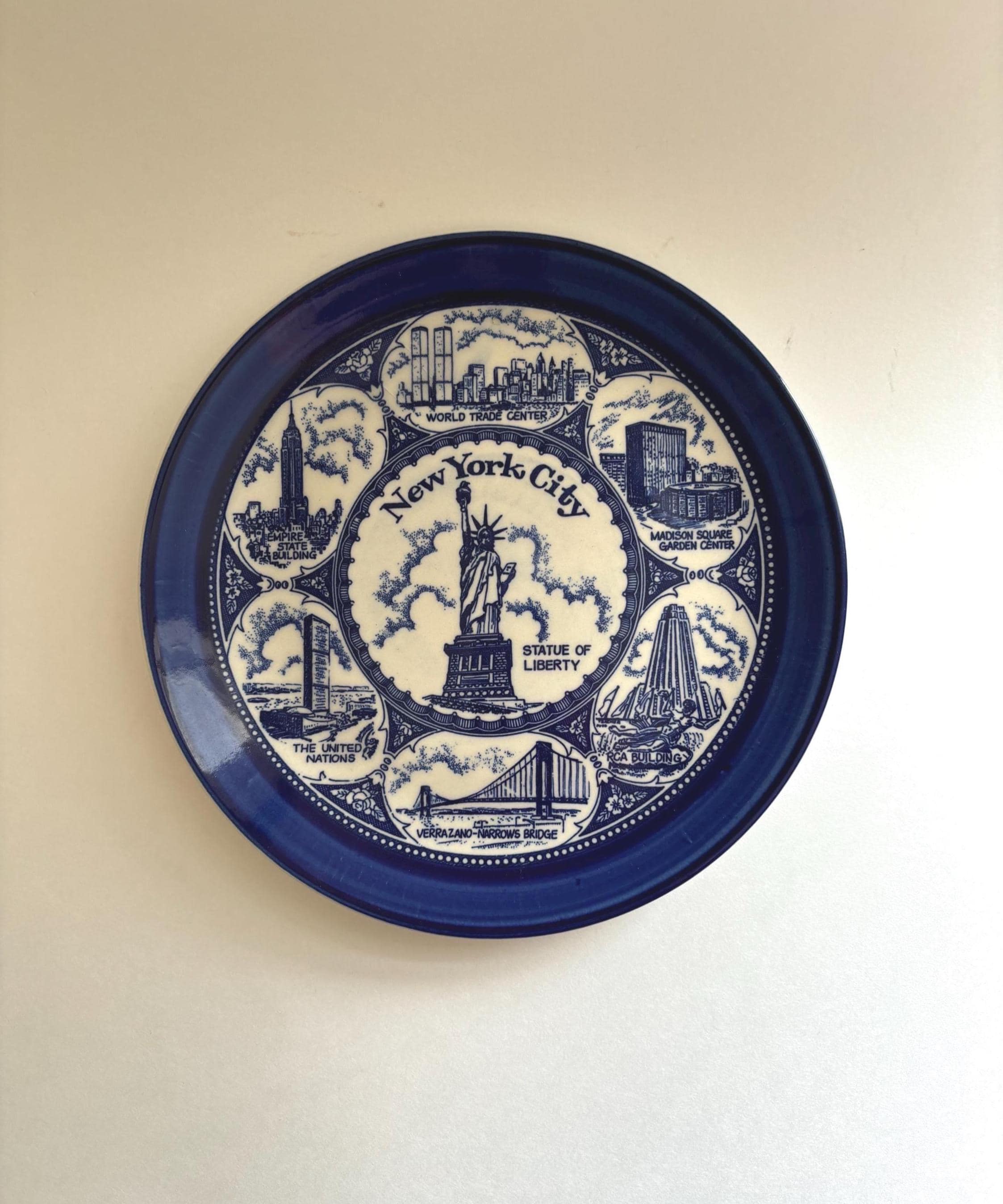 Nyc Souvenir Plate Vintage - Etsy