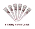Cherry Henna Cones | Natural Mehndi Temporary Tattoo (6 Cone pack.) product logo
