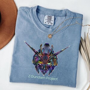 Zeta Gundam Project Graphic Tee, Mecha Robot Anime Shirt, Sci-Fi Fan Gift Bild 5
