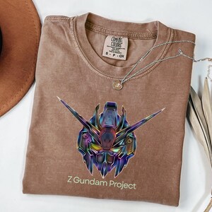 Zeta Gundam Project Graphic Tee, Mecha Robot Anime Shirt, Sci-Fi Fan Gift Bild 4