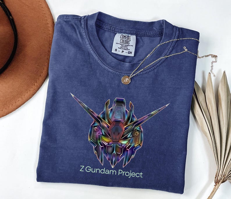 Zeta Gundam Project Graphic Tee, Mecha Robot Anime Shirt, Sci-Fi Fan Gift Bild 2
