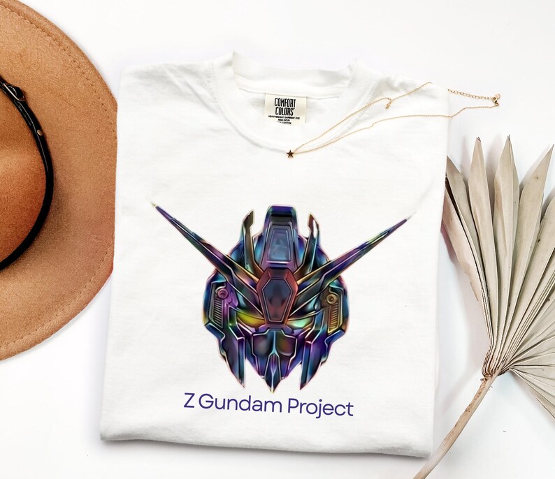 Zeta Gundam Project Graphic Tee, Mecha Robot Anime Shirt, Sci-Fi Fan Gift Bild 6