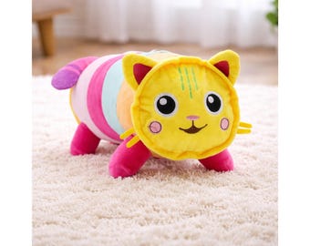 Gabbys Dollhouse Plush, Smiling Mercat Plush Toy, Cartoon Cat Plush, Gaby Cat Plushies, Mercat Stuffed Animal, Gift For Girls