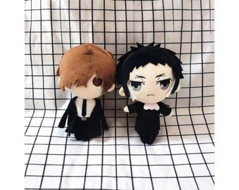 Bungou Stray Dogs Plush Toy, Dazai Chuuya Dostoyevsky Anime Stuffed Doll 20cm