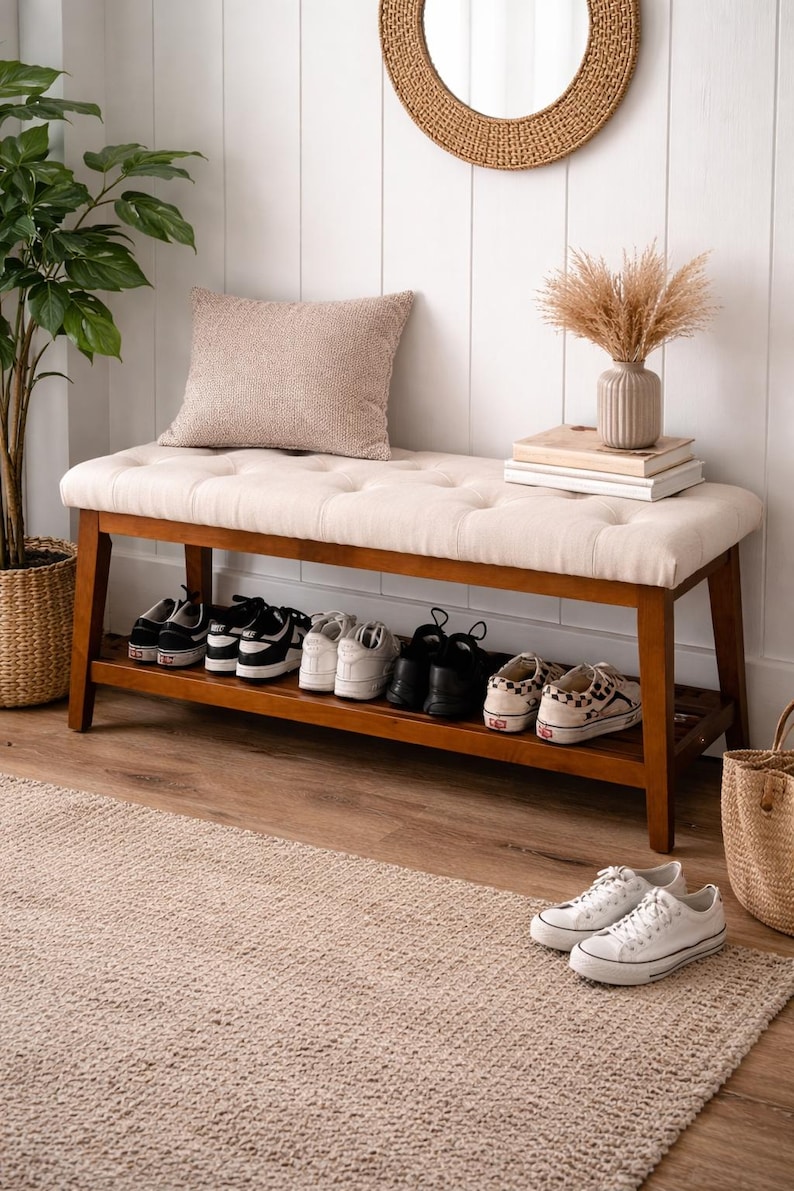 May include: A rustic wooden sign with the text "Welcome to our home" in white lettering. The sign features a distressed finish and a simple, inviting design, perfect for a front porch or entryway.