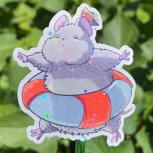 Summer vibe Boh Sprited Away | Hand-drawn Sparkling Stickers | Studio Ghibli stickers image 1