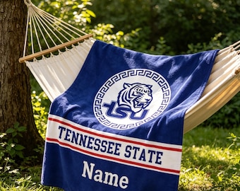 Personalized Tennessee State TSU Blanket Soft Throw, Grad & Alumni Gif