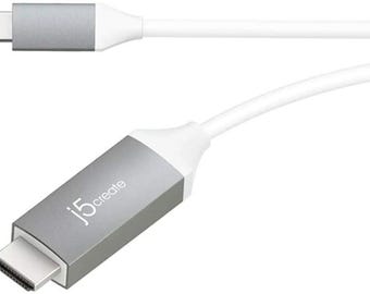 J5create USB-C to HDMI Adapter – 4K HD Display Video Cable for MacBook
