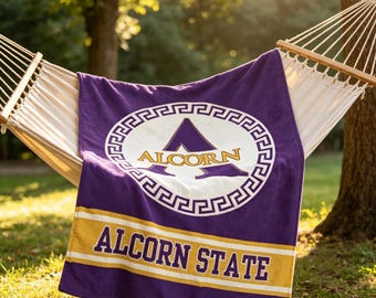 Alcorn State University Plush Blanket – Game Day Throw, Dorm Decor, Graduation Gift