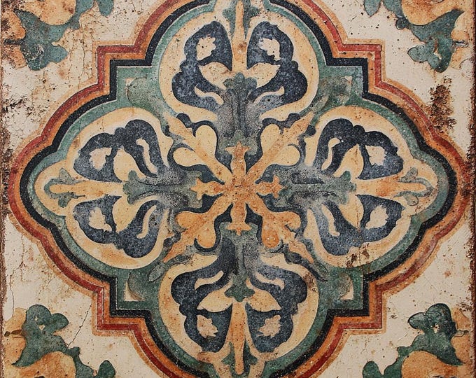 Kiln Fired Decorative Tile, Luxury Patterned Ceramic Backsplash, Kitchen Bathroom Wall Tile, Designer Artisan Home Decor Marvello™