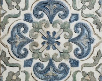 Decorative Ceramic Tile, Backsplash Tile, Luxury Wall Tile, Kitchen and Bathroom Tile, Designer Decorative Tile Azzuro Verdelle™