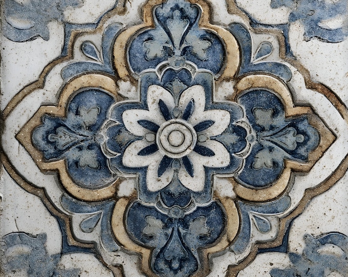 Kiln Fired Decorative Ceramic Tile, Patterned Backsplash Tile, Wall Tile, Kitchen and Bathroom, Designer Decorative Cielo Maravilla™