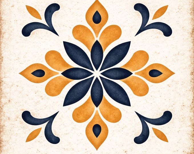 Kiln Fired Decorative Ceramic Tile, Patterned Backsplash Tile, Luxury Wall Tile, Kitchen and Bathroom Tile, Designer Decorative Tile Avenza™