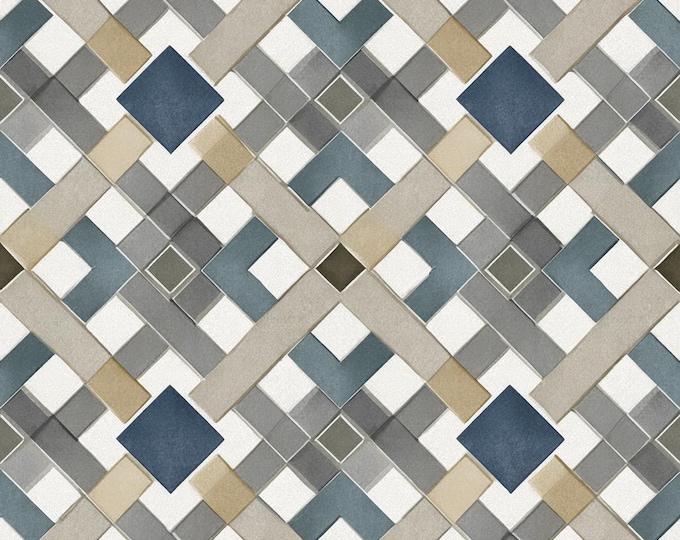 Kiln Fired Decorative Tile, Luxury Patterned Ceramic Backsplash, Kitchen Bathroom Wall Tile, Designer Artisan Home Decor- Navarre Atlas