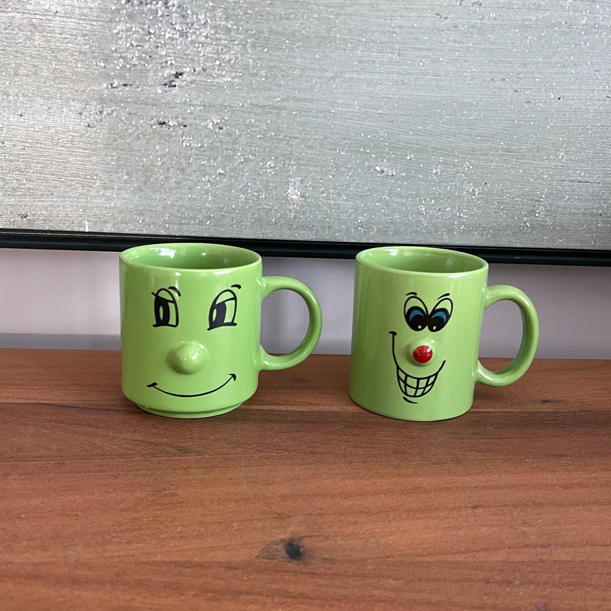 2 coffee mugs Kaffe 16oz Glass Coffee Mugs. Set of 2 (Two)