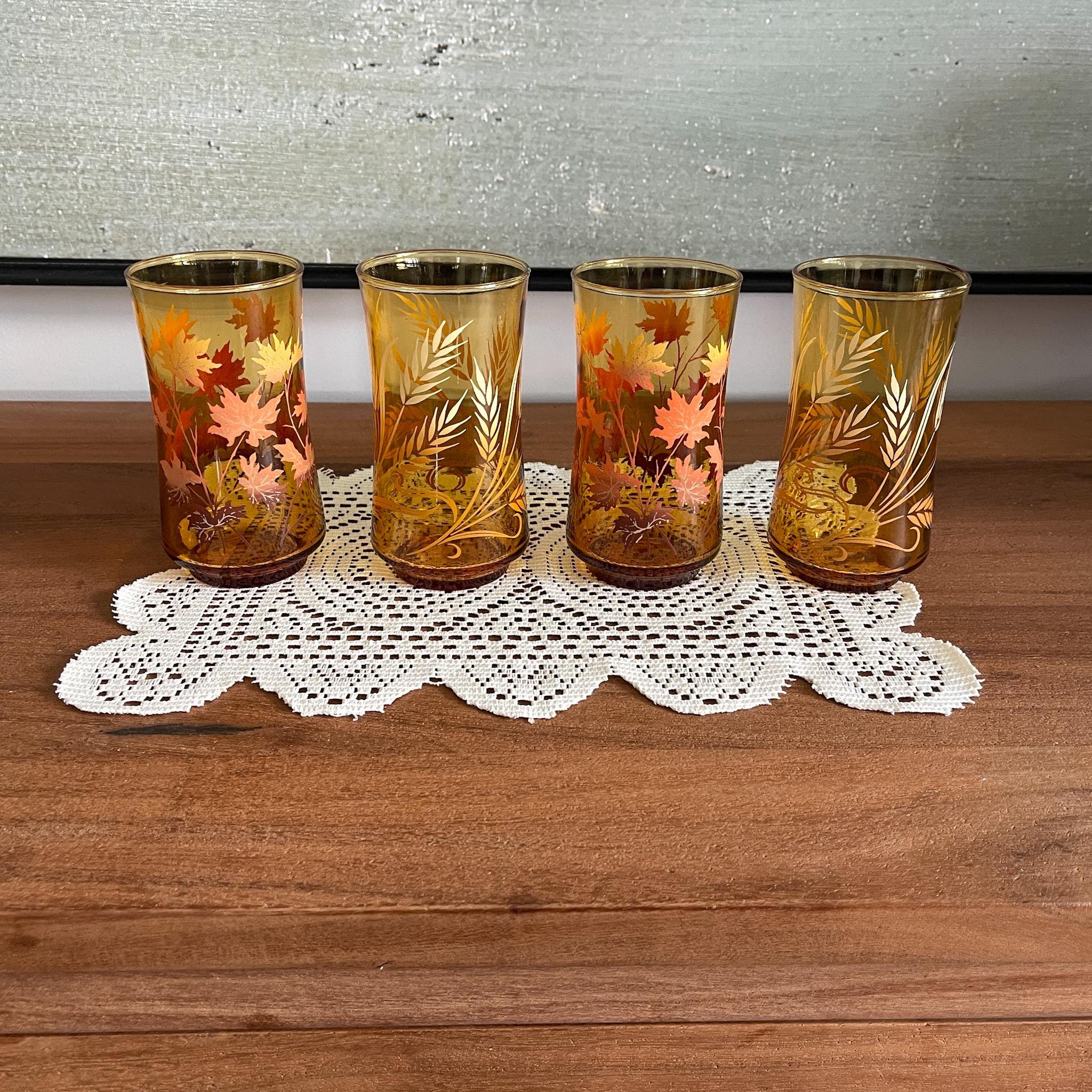 Vintage amber glassware libbey - Etsy 日本