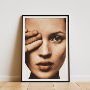 Kate Moss Photo Print, Vintage Print, Photography Prints, High Quality Photo Art Print, Bathroom Wall Art , Kitchen Wall Art image 1