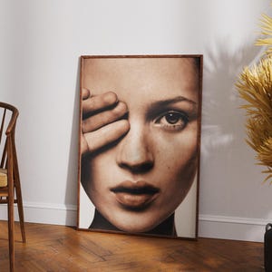 Kate Moss Photo Print, Vintage Print, Photography Prints, High Quality Photo Art Print, Bathroom Wall Art , Kitchen Wall Art image 4