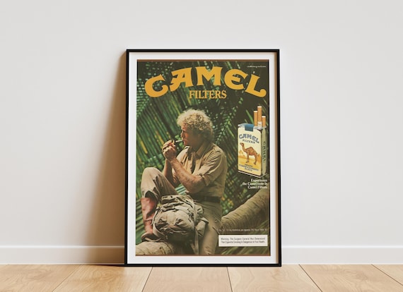 Vintage Adventure Poster, Retro Cigarettes Wall Art , Man Cave Poster
