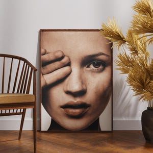 Kate Moss Photo Print, Vintage Print, Photography Prints, High Quality Photo Art Print, Bathroom Wall Art , Kitchen Wall Art image 5