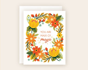 You are Made of Magic Greeting Card CLOSEOUT