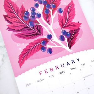 2024 Wall Calendar Vibrant Botanicals 13 Months image 3