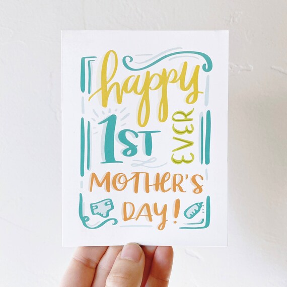 First Mothers Day Card New Mom Card First time Mom Etsy