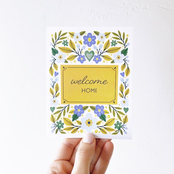 Welcome Home New House Greeting Card by MollyMariePea