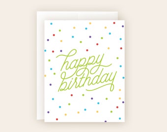 Fun Confetti Birthday Card CLOSEOUT