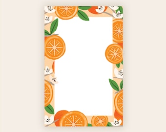 Orange Blossom Notepad 50 Sheets