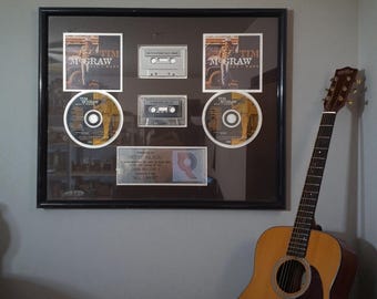 RIAA Double Platinum Award – Tim McGraw “All I Want” | 2 Million Sales | Certified Music Industry Award