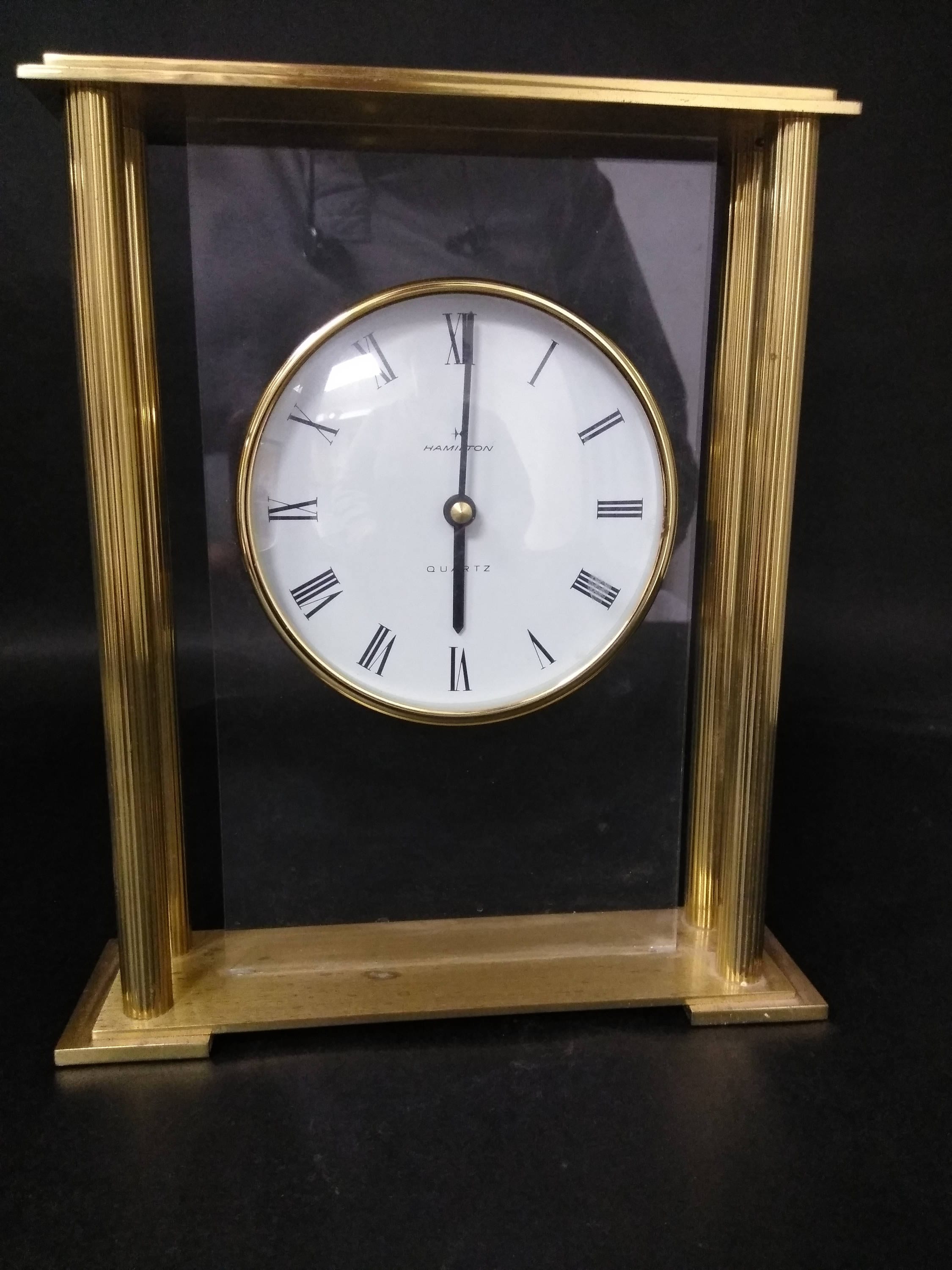 Hamilton Brass Clock Etsy